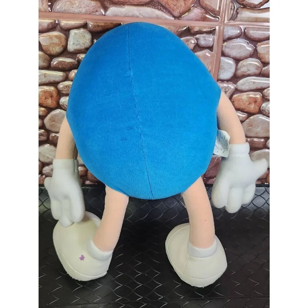 M&M Guy 1997 blue original plush character 14” #B15